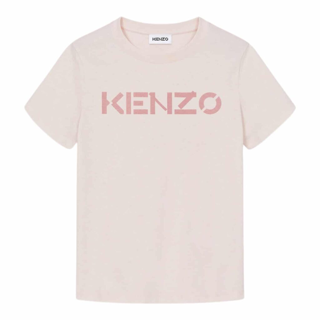 Kenzo Logo Faded Pink T-shirt