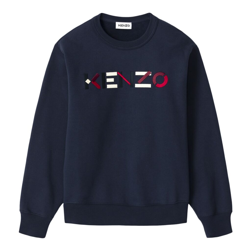 Kenzo Blue logo sweatshirt