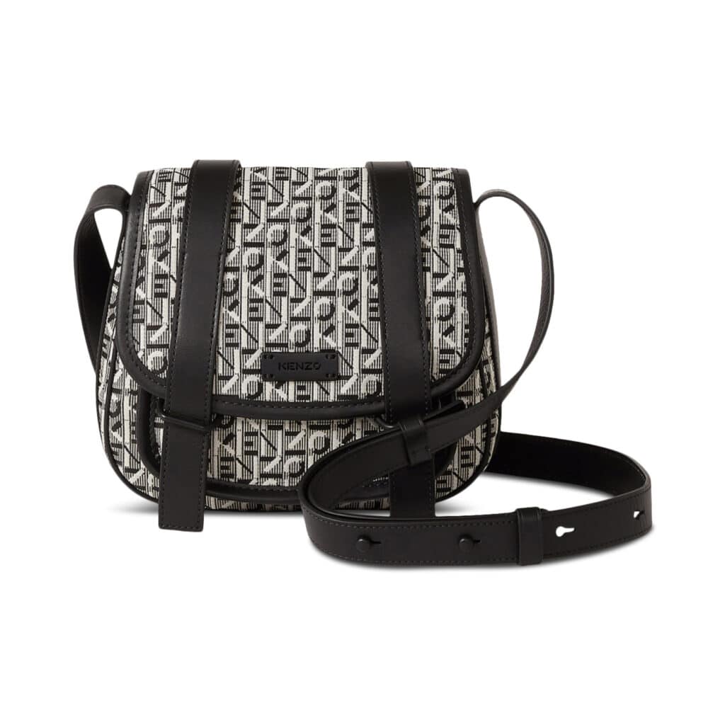 Kenzo Courier Mini Jacquard Messenger Bag