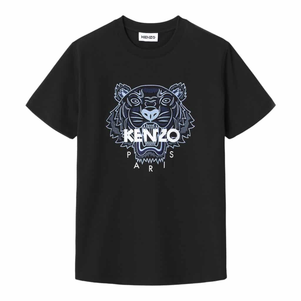 Kenzo Tiger Sort Hvid Logo T-shirt