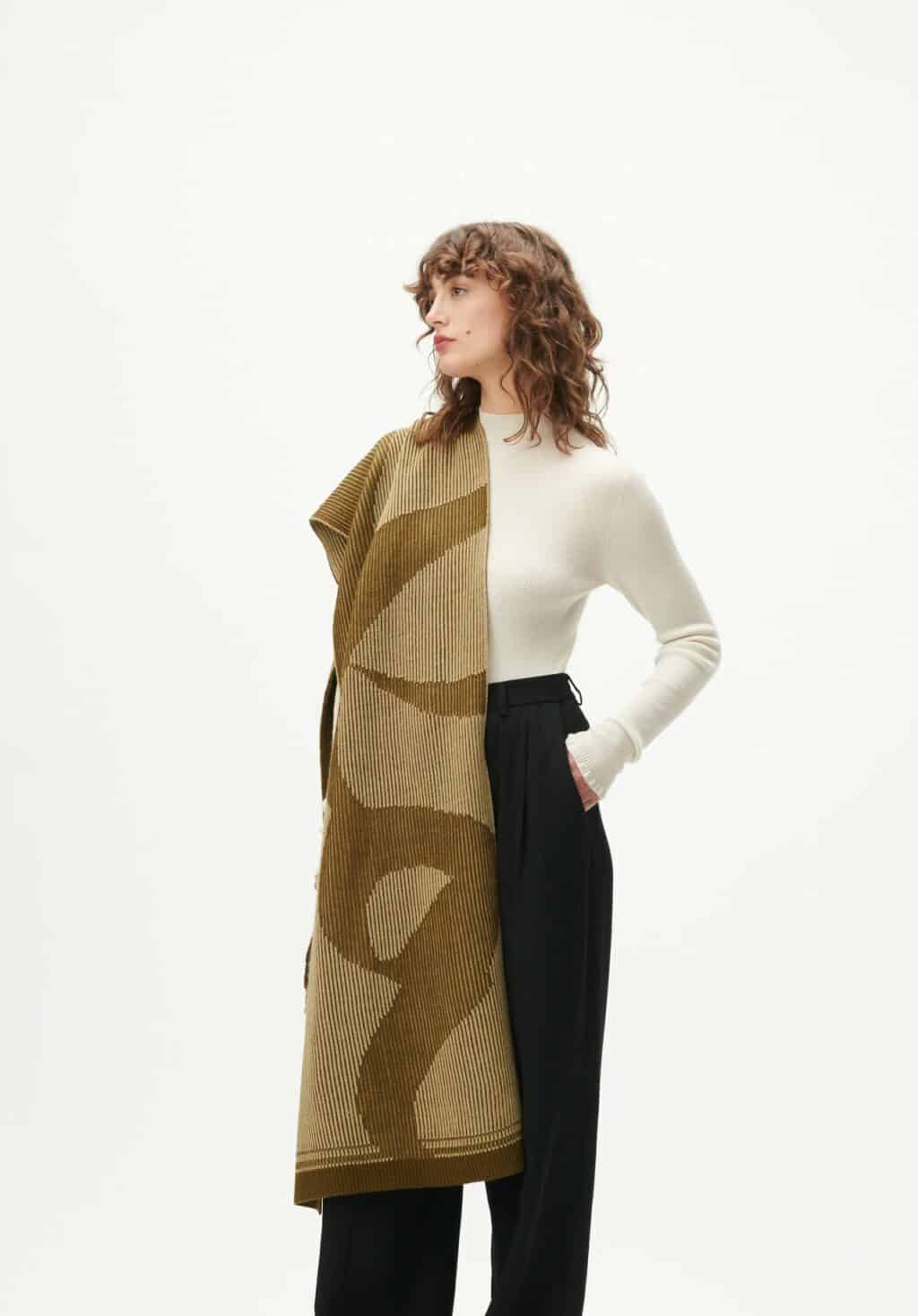 Lala Berlin Scarf Amina Dusty Olive - Image 2