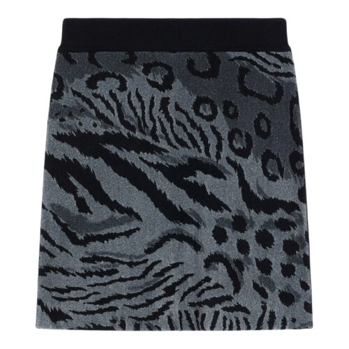 Kenzo Print Black/Grey Skirt