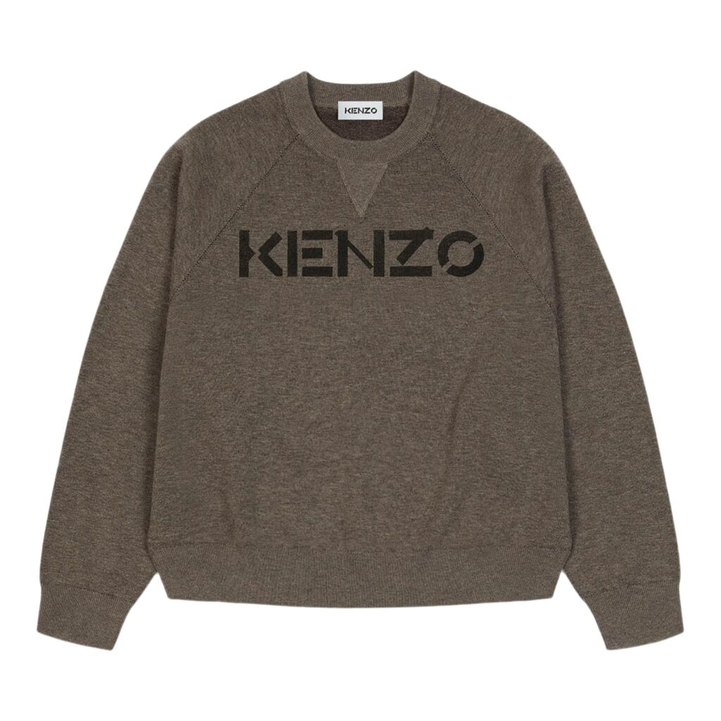 Kenzo Logo Pullover Brown