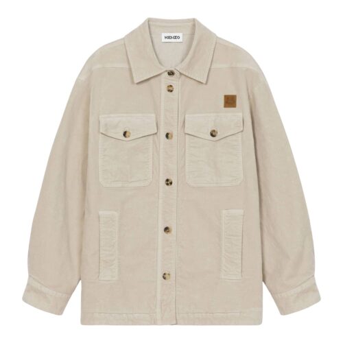 Kenzo Beige Velur Shirt/Jacket