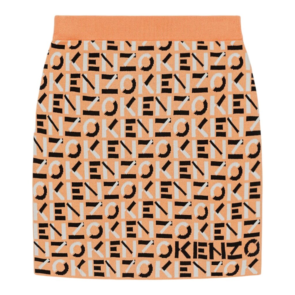 Kenzo Apricot Logo Skirt