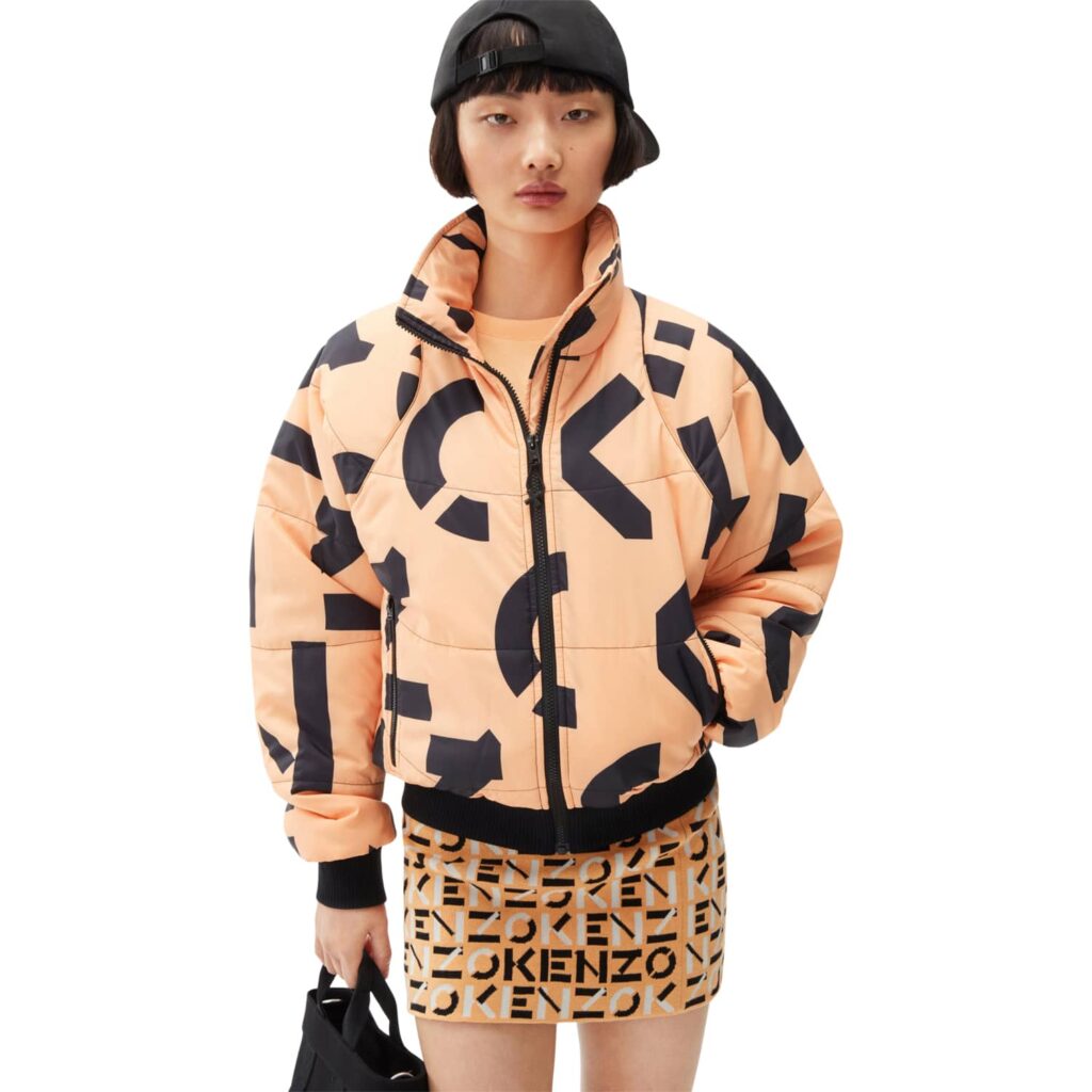 Kenzo Apricot Logo Skirt - Image 2