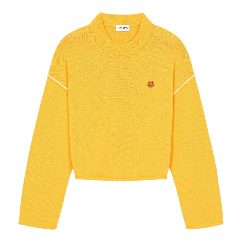 Kenzo Gold Yellow Tiger Crest Shirt