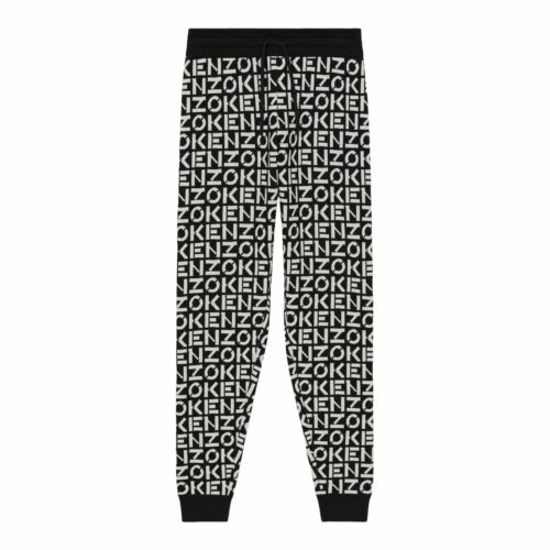 Kenzo Black Monogram Knitpants