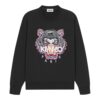 Kenzo Black Tiger pink logo Sweatshirt