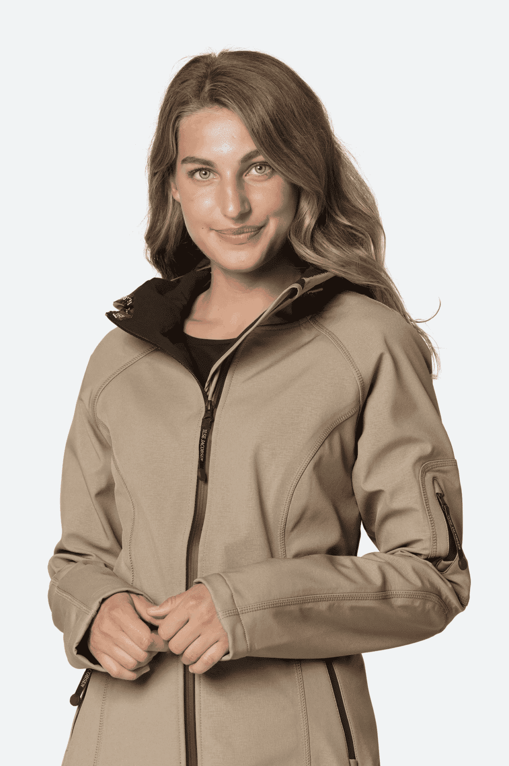 Ilse Jacobsen 3/4 Beige Regnjakke