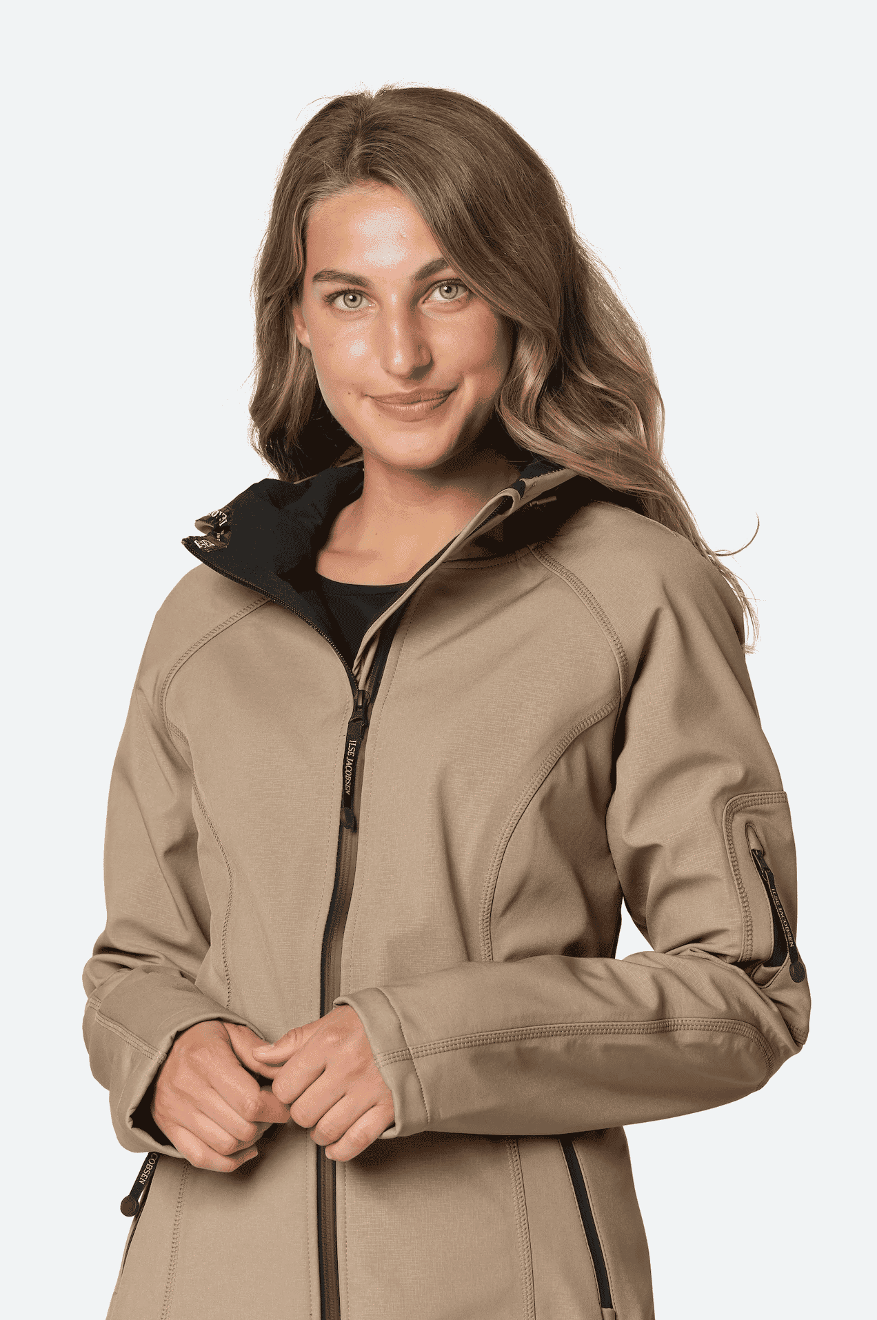 Kviksølv skuffe Ekspression Ilse Jacobsen 3/4 Beige RegnCoat - LAURA THOMSEN LUXURY