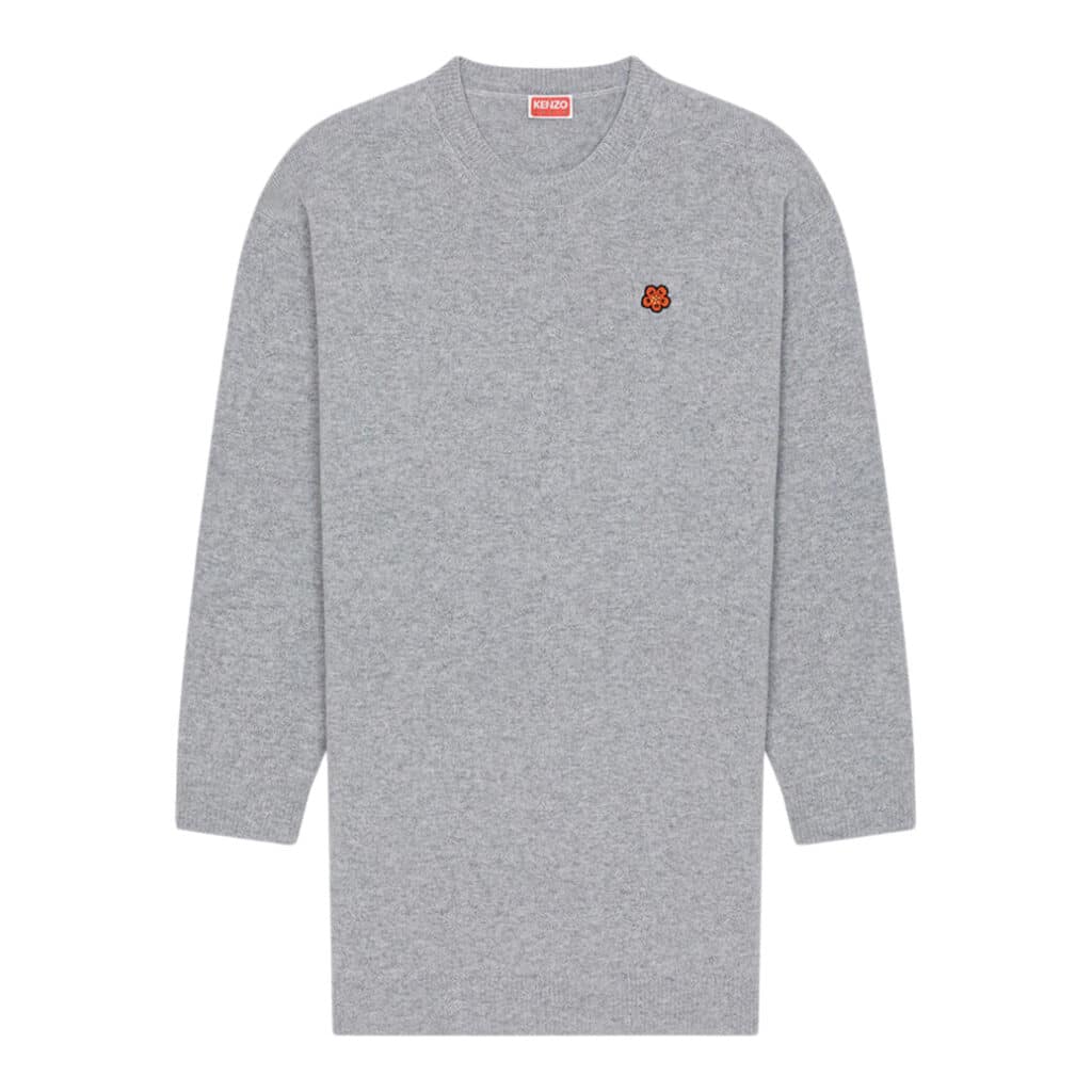 Kenzo Grey Wool Dress