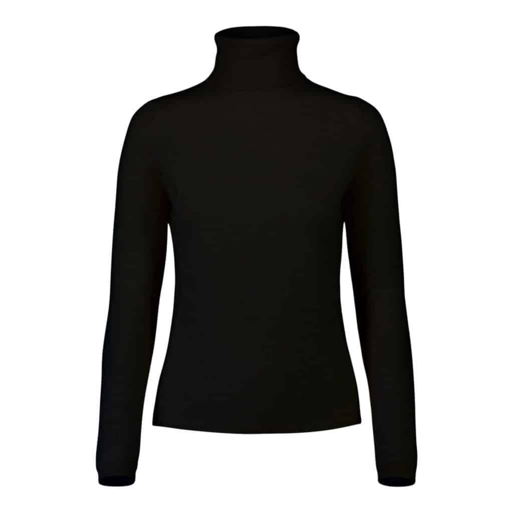Allude Black Cashmere Turtleneck