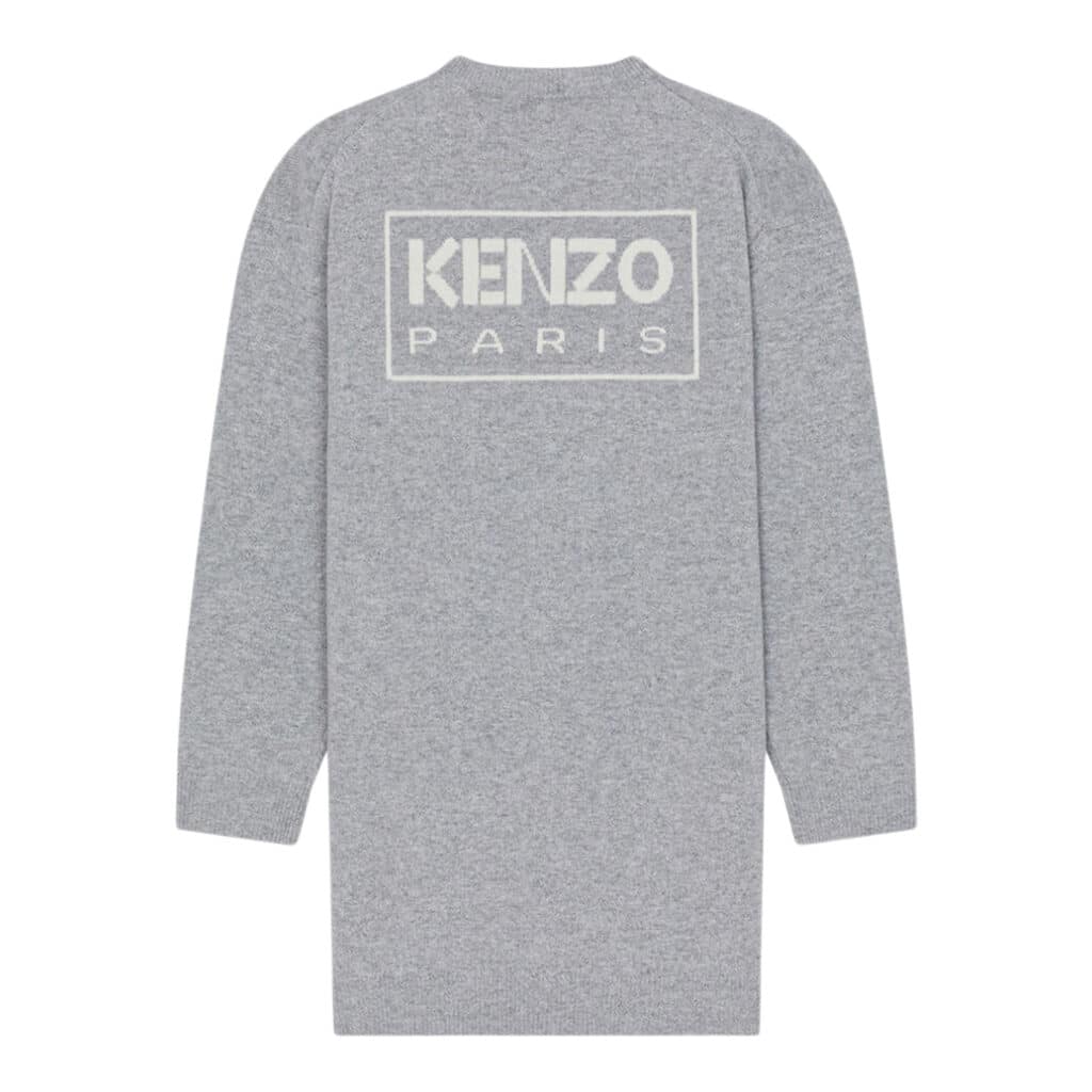 Kenzo Grey Wool Dress - Image 2