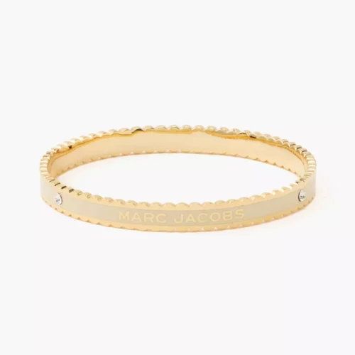 Marc Jacobs The Medallion Scalloped Bangle Cream/Gold