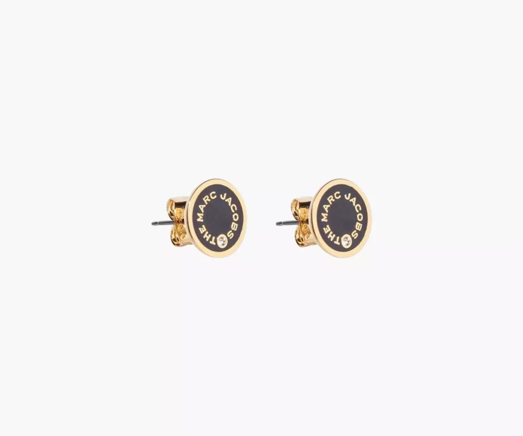 Marc Jacobs The Medallion Black Studs