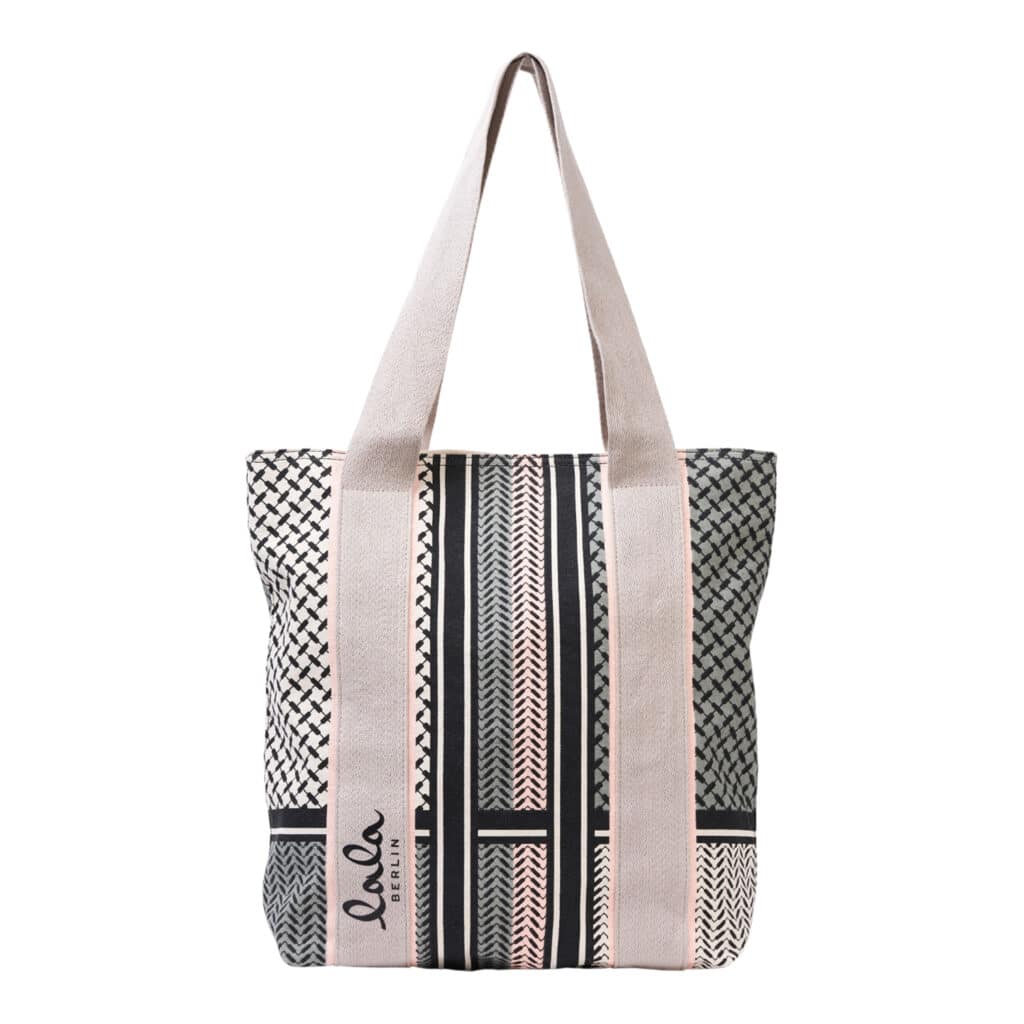 Lala Berlin Tote Carmella Seagrass Tropical Peach