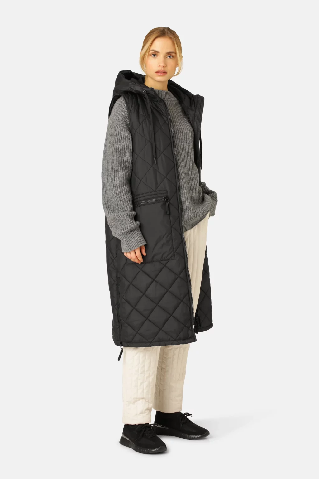 Ilse Jacobsen Quilted Long Vest - Image 3
