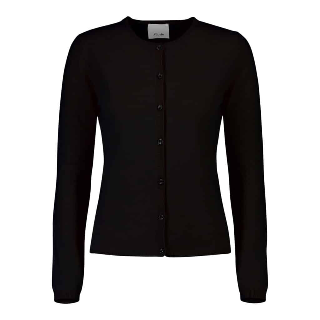 ALLUDE RD Cashmere Cardigan Black