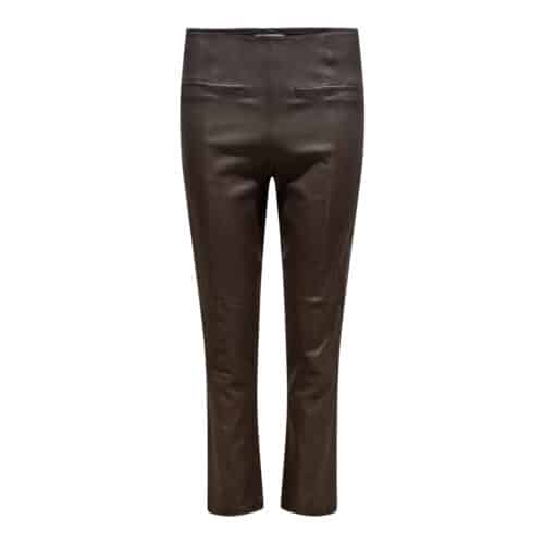Fine Copenhagen Cropped Brun Skind Bukser