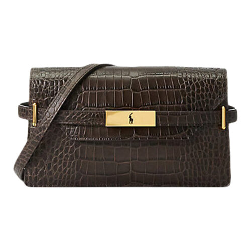 Polo Ralph Lauren ID Croc-Embossed Clutch