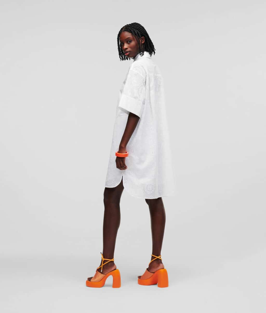 Karl Lagerfeld BRODERIE ANGLAISE SHIRTDRESS - Image 2
