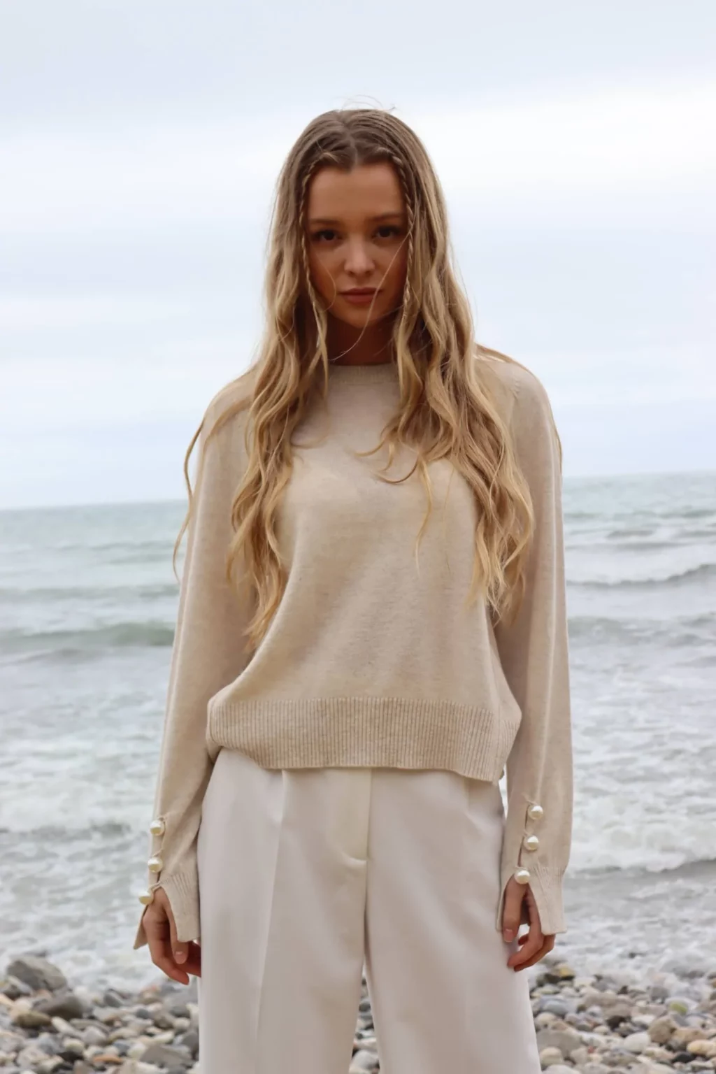 O´Tay Benedicte Warm Beige Bluse