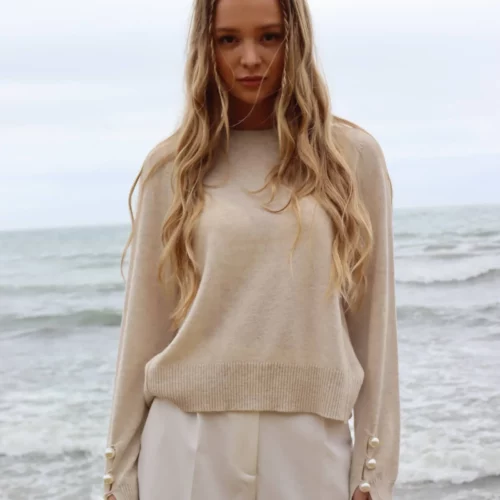 O´Tay Benedicte Warm Beige Bluse