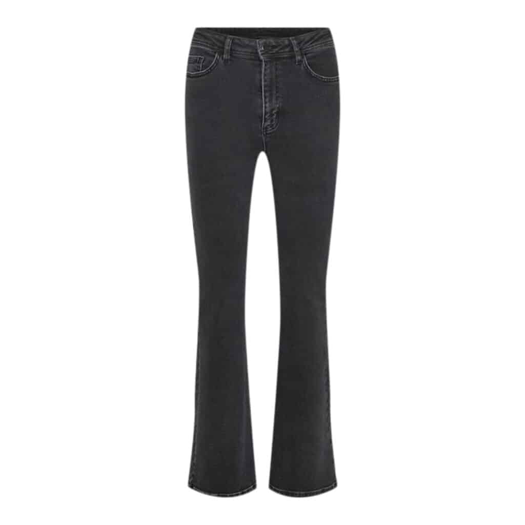 KAFFE KAselma HW Long Flared jeans Grå