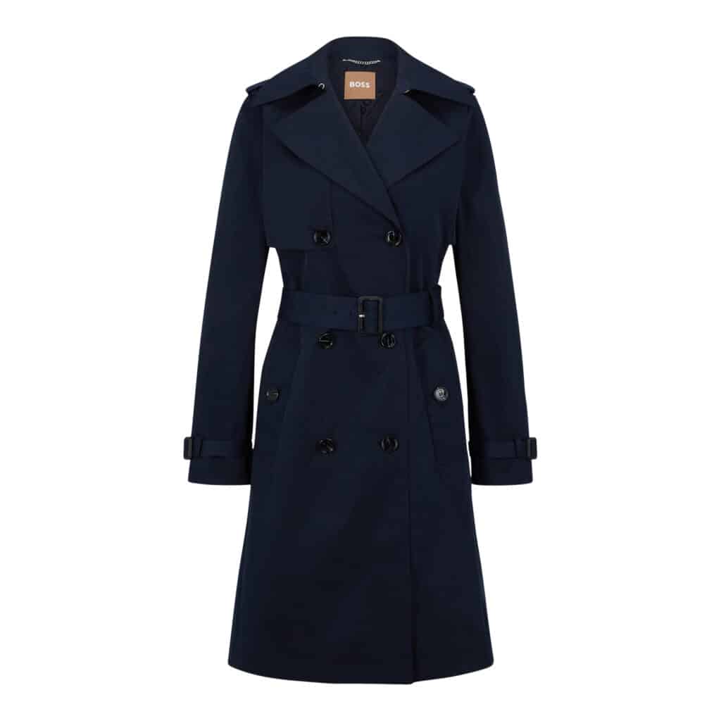 BOSS Jappa Trench Coat Navy Blå