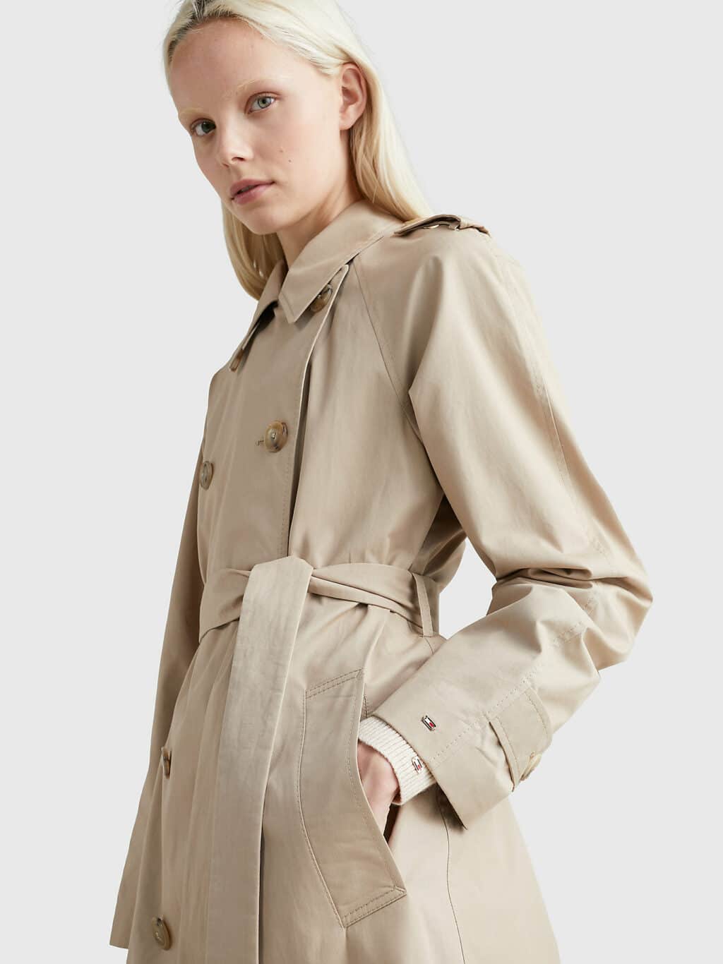 Tommy Hilfiger 1985 Cotton Blend Trench Coat - Image 2