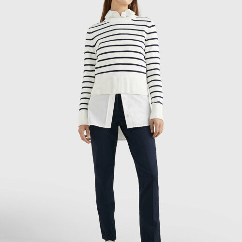 Tommy Hilfiger Cotton Ven Chinos Navy
