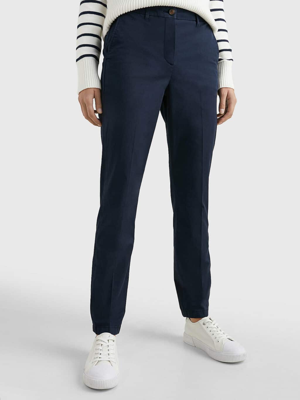 Tommy Hilfiger Cotton Ven Chinos Navy - Image 3