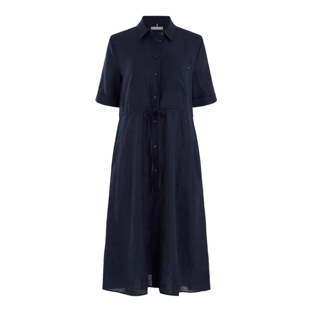 Tommy Hilfiger Linen Midi Kjole