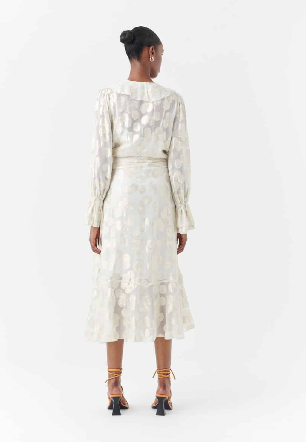 DEA KUDIBAL JOSEFINA Wrap Kjole Seashell Gold - Image 3