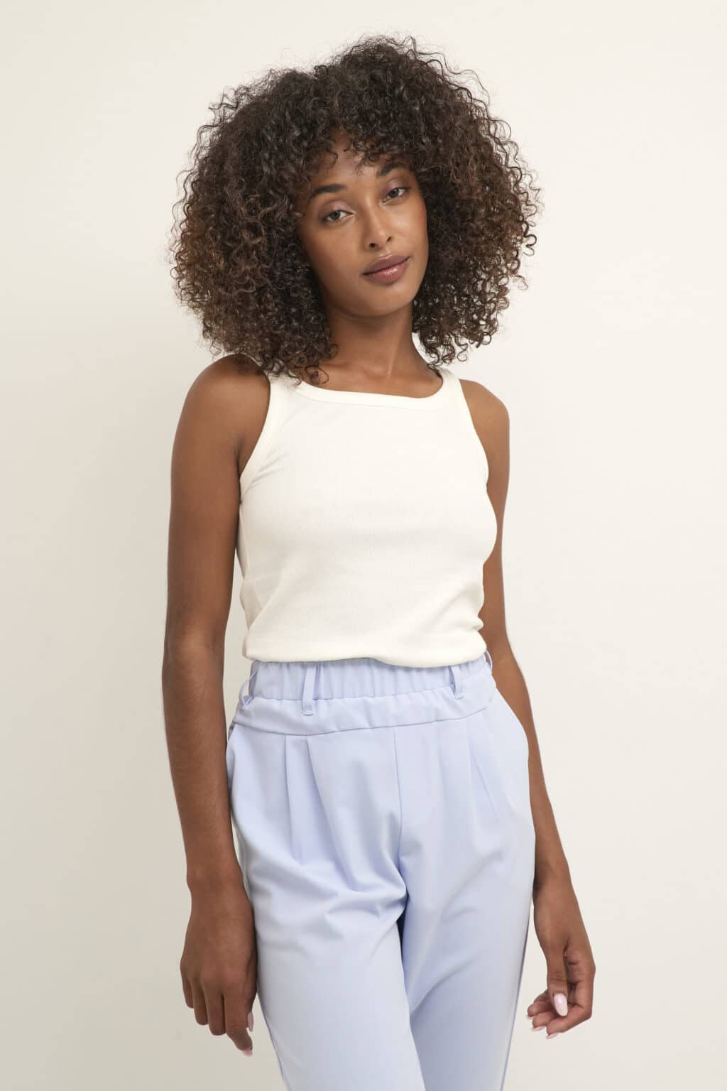 KAFFE KAcarna Tank Top Chalk