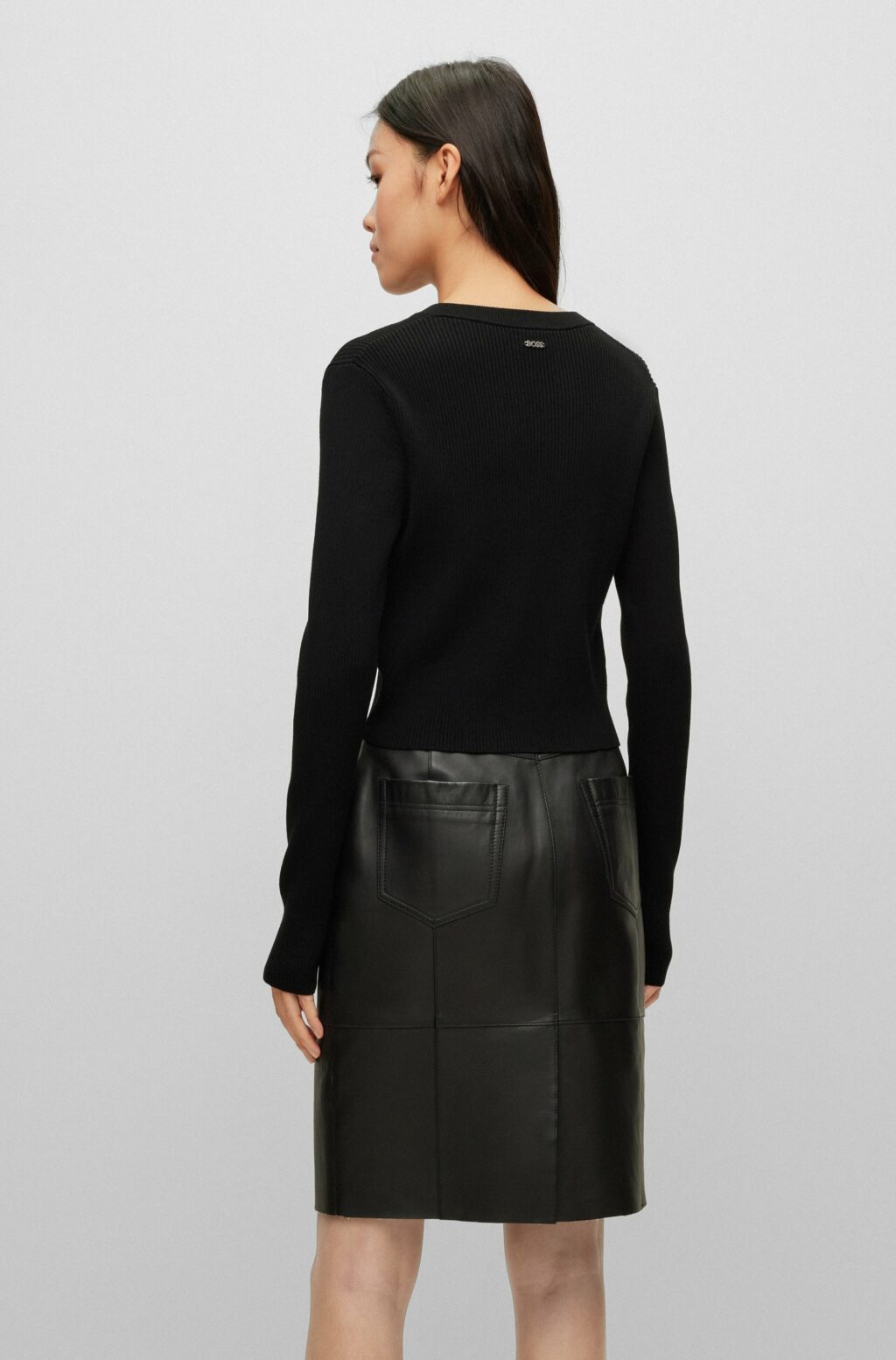 BOSS Fahara Cardigan Sort - Image 4