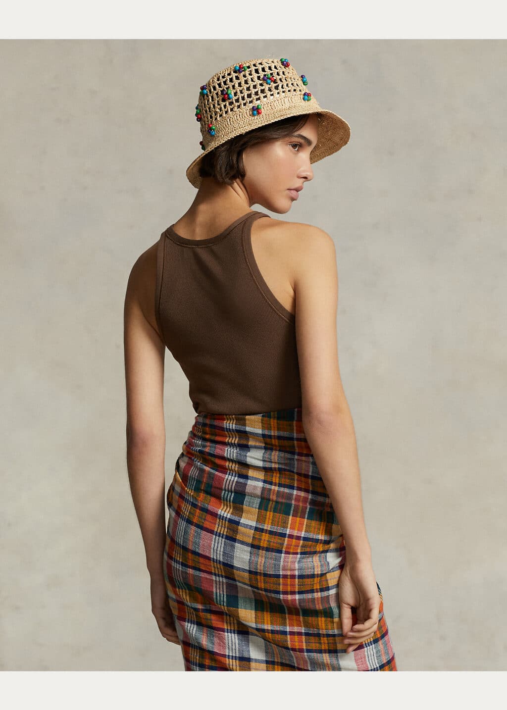 Polo Ralph Lauren Brun Rib Tank Top - Image 3