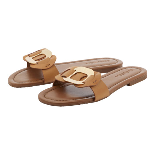 See By Chloe Calf Chany Slide Tan