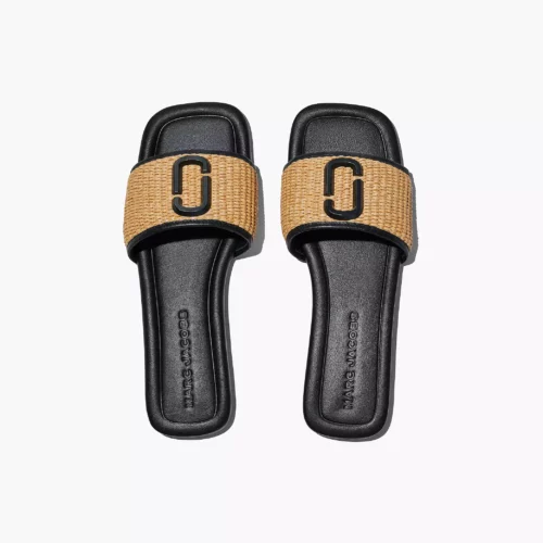 MARC JACOBS THE J MARC WOVEN SANDAL NATURAL