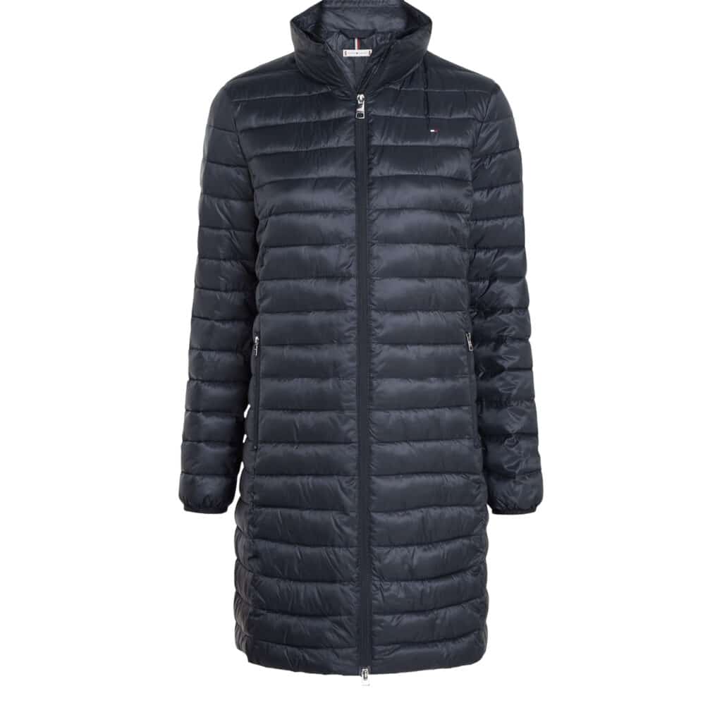 TOMMY HILFIGER DUN FRAKKE BLÅ