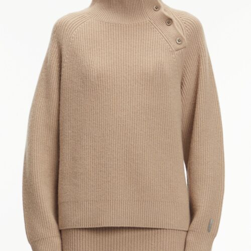Calvin Klein Recycled Wool Button Strik