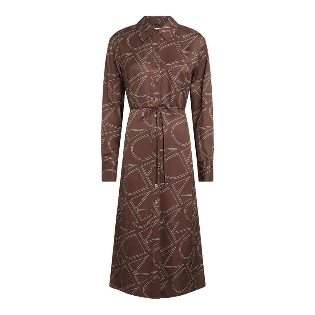 Calvin Klein Viscose Twill Kjole