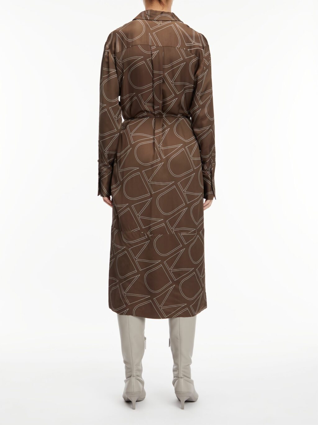 Calvin Klein Viscose Twill Kjole - Image 2