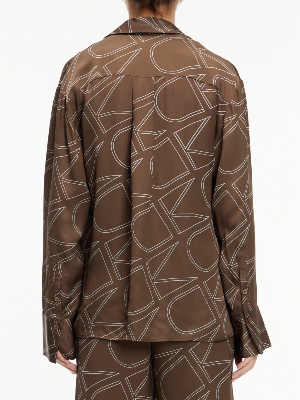 Calvin Klein Viscose Twill Print Bluse - Image 3