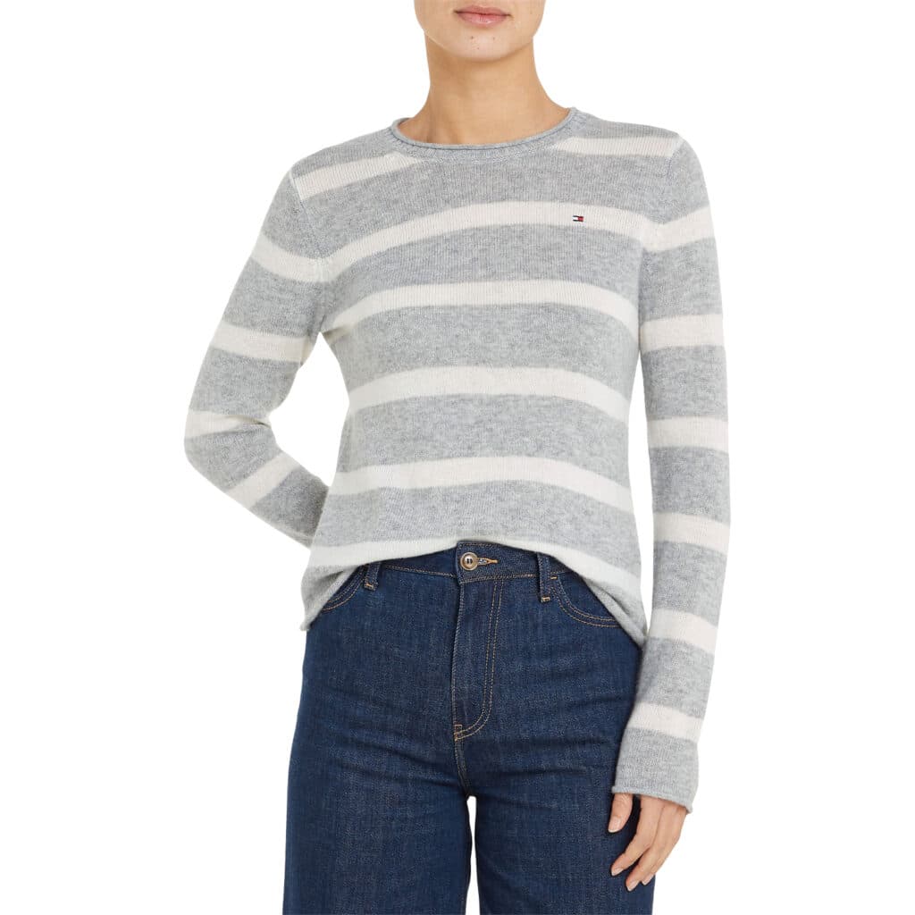 Tommy Hilfiger Soft Wool C-NK Sweater Stribet